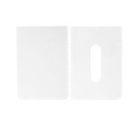 Pitadue Plantillas acrílicas de cuero para cartera, plantillas transparentes para moldes de tarjetas de trabajo de cuero