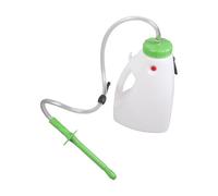 Pitadue Soporte para botella de leche de ternera de 4 L con mango ergonómico y botella de leche de ternera de boca larga opaca para alimentar a ovejas y corderos