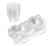 Pitadue Taza de alimentación antideslizante para terrario y diseño resistente a los escapes para dietas de anfibios