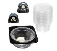 Pitadue Taza de alimentación antideslizante para terrario y diseño resistente a los escapes para dietas de anfibios