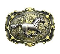 Pitadue Trendsetting - Hebilla de cinturón occidental de repuesto para atuendo casual, unisex, a la moda, para correr al aire libre y viajar al aire libre, accesorio creativo con patrón de caballo