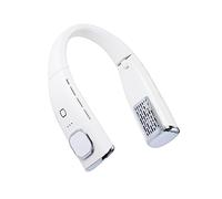 Pitadue Ventilador de cuello portátil sin aspas, turbos, motor silencioso, control de viento de 3 velocidades, carga tipo C, para leer, trabajar, silenciar, sin escobillas, ventilador deportivo al