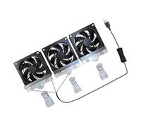 Pitadue Ventilador de refrigeración USB versátil para acuarios, temperatura del agua y circulación del aire, mejor medio ambiente, ventilador de refrigeración de acuario