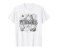Pitágoras Antigua Geometría Matemática Teorema Símbolos Camiseta