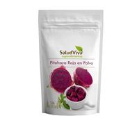Pitahaya roja en polvo SaludViva 125 g | Fruta del dragón liofilizada para batidos, yogures y postres | Color rosa intenso natural, apta para veganos y sin gluten