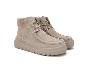 PITAS | BERNA | Botas de Mujer Casual | Botín Serraje | Bota Urbana Caña Baja | Botas de Vestir | Botines Bajos Planos | Botín de Invierno | Calzado Walkinpitas | Beige 38