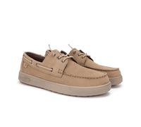 PITAS | DAIKI Leather | Náuticos de Hombre | Mocasines para el Invierno | Zapatillas de Vestir | Zapatos sin Cordones | Deportivas Casual | Calzado Walkinpitas | Beige 41