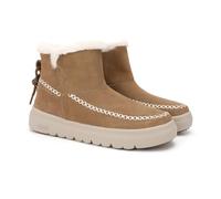 PITAS | DALE | Botas de Mujer Casual | Botín Serraje | Bota Urbana Caña Baja | Botas de Vestir | Botines Bajos Planos | Botín de Invierno | Calzado Walkinpitas | Camel 36