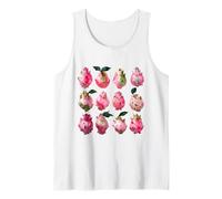 Pitaya Acuarela Fruta Arte Tropical Verano Vibe Camiseta sin Mangas