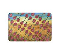 Pitaya - Tapete para puerta suave antideslizante para interior, absorbente, EasyHome, resistente a las manchas, para interior, 23.6 x 15.8 pulgadas, para entrada de casa, patio, debajo del fregadero