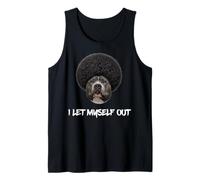 Pitbull Afro I Let Myself out Pit Bull Black Melanin Dawg Camiseta sin Mangas