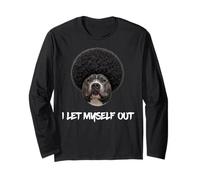 Pitbull Afro I Let Myself out Pit Bull Black Melanin Dawg Manga Larga