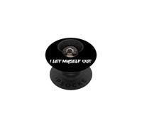 Pitbull Afro I Let Myself out Pit Bull Black Melanin Dawg PopSockets PopGrip Adhesivo
