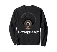 Pitbull Afro I Let Myself out Pit Bull Black Melanin Dawg Sudadera