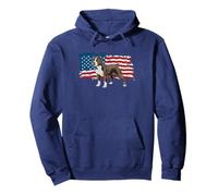 PITBULL | Amor Bandera Americana | Nostálgico Patriótico PIT BULL Sudadera con Capucha