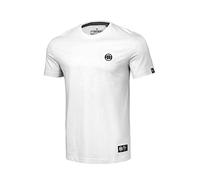 PITBULL - Camiseta Básica para Hombre Manga Corta 100% Algodón Blanco M - Cuello Redondo Regular Fit - Camiseta Clásica de Hombre Casual - Camiseta Básica Hombre Algodón Premium