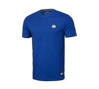 PITBULL - Camiseta Básica para Hombre Manga Corta 100% Algodón Azul L - Cuello Redondo Regular Fit - Camiseta Clásica de Hombre Casual - Camiseta Básica Hombre Algodón Premium