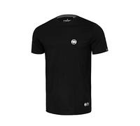 PITBULL - Camiseta Básica para Hombre Manga Corta 100% Algodón Negro S - Cuello Redondo Regular Fit - Camiseta Clásica de Hombre Casual - Camiseta Básica Hombre Algodón Premium
