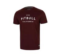 PITBULL Camiseta de Hombre Camiseta de algodón más Grueso Corte clásico Regular Camisetas de Hombre Pit Bull West Coast Garment Washed USA Camisa de algodón Cal