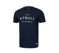 PITBULL Camiseta de Hombre Camiseta de algodón más Grueso Corte clásico Regular Camisetas de Hombre Pit Bull West Coast Garment Washed USA Camisa de algodón Cal