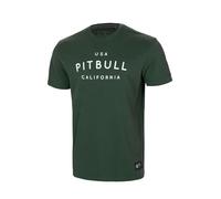 PITBULL Camiseta de Hombre Camiseta de algodón más Grueso Corte clásico Regular Camisetas de Hombre Pit Bull West Coast Garment Washed USA Camisa de algodón Cal