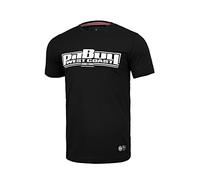 PITBULL - Camiseta de Hombre Classic Boxing, Corte Ajustado, Camiseta clásica de Hombre, Camiseta de algodón de Hombre, Cuello Redondo para Hombres - L, Negro