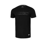 PITBULL Camiseta de Hombre de Algodón Estilo Clásico Corte Regular Camiseta de Hombre Algodón Hilltop Negro, Negro , 3XL