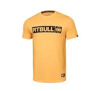PITBULL - Camiseta de Hombre Manga Corta Amarillo Claro L - Camiseta Básica 100% Algodón con Cuello Redondo, Corte Regular Clásico para Hombre, Ropa Casual Moderna para Uso Diario y Deportivo