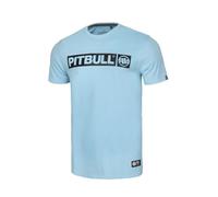 PITBULL - Camiseta de Hombre Manga Corta Azul Claro L - Camiseta Básica 100% Algodón con Cuello Redondo, Corte Regular Clásico para Hombre, Ropa Casual Moderna para Uso Diario y Deportivo
