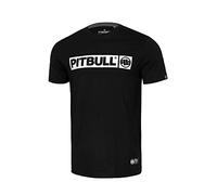 PITBULL - Camiseta de Hombre Manga Corta Negro S - Camiseta Básica 100% Algodón con Cuello Redondo, Corte Regular Clásico para Hombre, Ropa Casual Moderna para Uso Diario y Deportivo