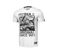 Pitbull Camiseta de Hombre Pit Bull West Coast Drive para Hombre, Camiseta de algodón, Blanco, L