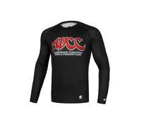 Pitbull Camiseta de manga larga para hombre Rashguard Gym Sport Pit Bull West Coast ADCC, Negro , XXL