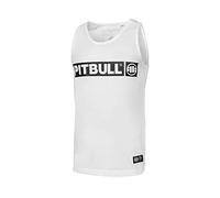 PITBULL - Camiseta Interior para Hombre, Playera sin Mangas para Hombre de Gimnasio, Camiseta de Tirantes para Hombre, Blanc, XL