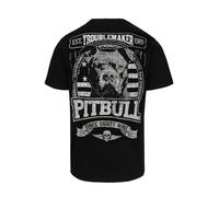 PITBULL - Camiseta para Hombres Troublemaker, algodón 170g, Moda Urbana, Camiseta con Motivo, Cuello Redondo, Corte Regular, Camiseta de Fitness de Manga Corta para el día a día
