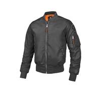 PITBULL - Cazadora Bomber Hombre Flyers Bomber, Chamarras Chaquetas Hombre, El Corte Clásico, Mens Jacket, Las Cremalleras Metálicas, Casaco - Chaqueta S Grafito