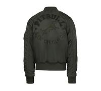 PITBULL - Chaqueta Hombre Bomber HACKET, Chaquetas Transición Estilo College, Bomber Retro Style, Chaqueta con bolsillos laterales, Chaquetas Deportivas, Repelente al Agua, Ligera de Piloto