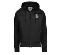 PITBULL - Chaqueta Hombre Softshell ATHLETIC TAPE, Chaquetas Hombres Transición, Softshell Hombre con Capucha, Chaqueta con Cierre de Cremallera, Bolsillos Laterales, Chaquetas de Primavera