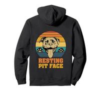 Pitbull Descansando Pit Face Vintage Sudadera con Capucha