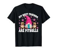 Pitbull Dog GNOME Graphic For Rescue Mom Pittbull Sayings Camiseta