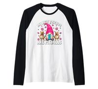 Pitbull Dog GNOME Graphic For Rescue Mom Pittbull Sayings Camiseta Manga Raglan