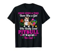 Pitbull Dog Mom Érase una Vez FUI Yo Chicas Mujeres Camiseta
