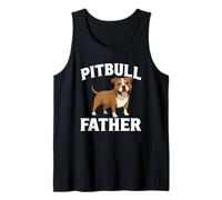 Pitbull Father Adorable Dog Dad Pride Camiseta sin Mangas