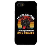Pitbull Grandma Retro Cool Dog Lover Pet Rescue Dueño Madre Carcasa para iPhone SE (2020) / 7 / 8