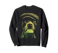 Pitbull irlandés con Cerveza Beber Humor Día de San Patricio Perro Sudadera