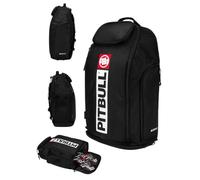 PITBULL - Mochila Airway Deportiva Premium para Gimnasio y Deporte Negro Blanco, Diseño Espacioso con Compartimento Separado, Espacioso Multifuncional, Ideal para Entrenamiento, Trekking
