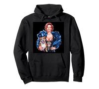 Pitbull Mom con Pit Bull Dog y excelentes colores de agua Sudadera con Capucha