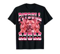 Pitbull Mom Dog Mama Día de la Madre 90 Estilo Bootleg Camiseta