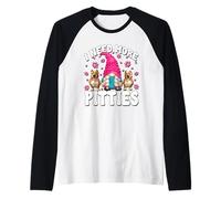 Pitbull Mom GNOME For Women Girls Funny Rescue Mom Quotes Camiseta Manga Raglan