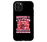 Pitbull Momma Dog Mom Día de la Madre 90 Estilo Bootleg Carcasa para iPhone 11 Pro