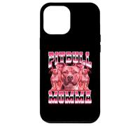 Pitbull Momma Dog Mom Día de la Madre 90 Estilo Bootleg Carcasa para iPhone 12 Pro MAX